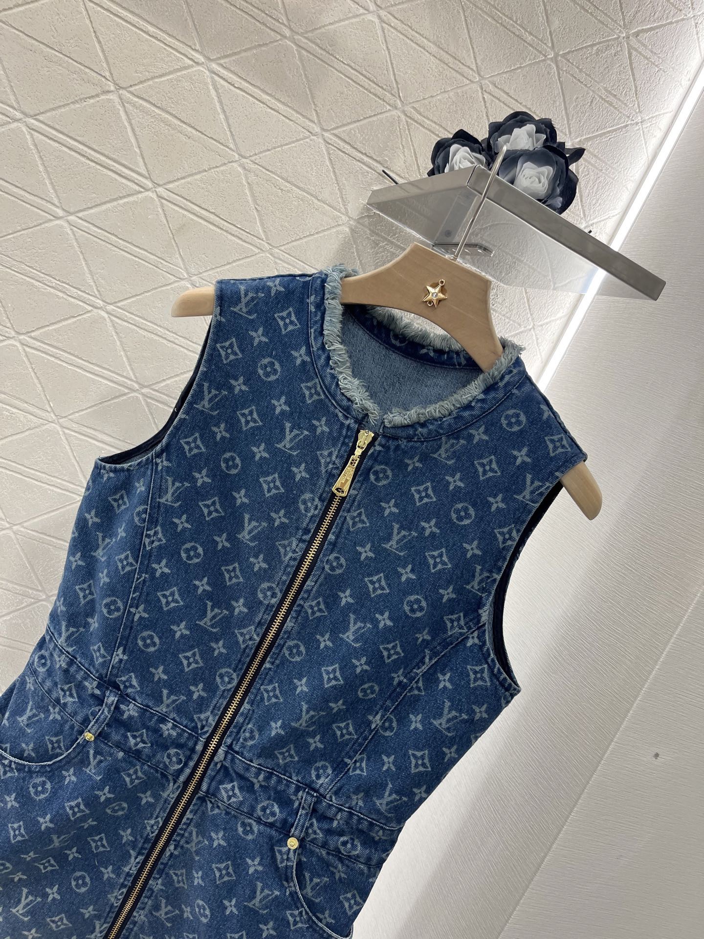 Louis vuitton モノグラム デニムドレス