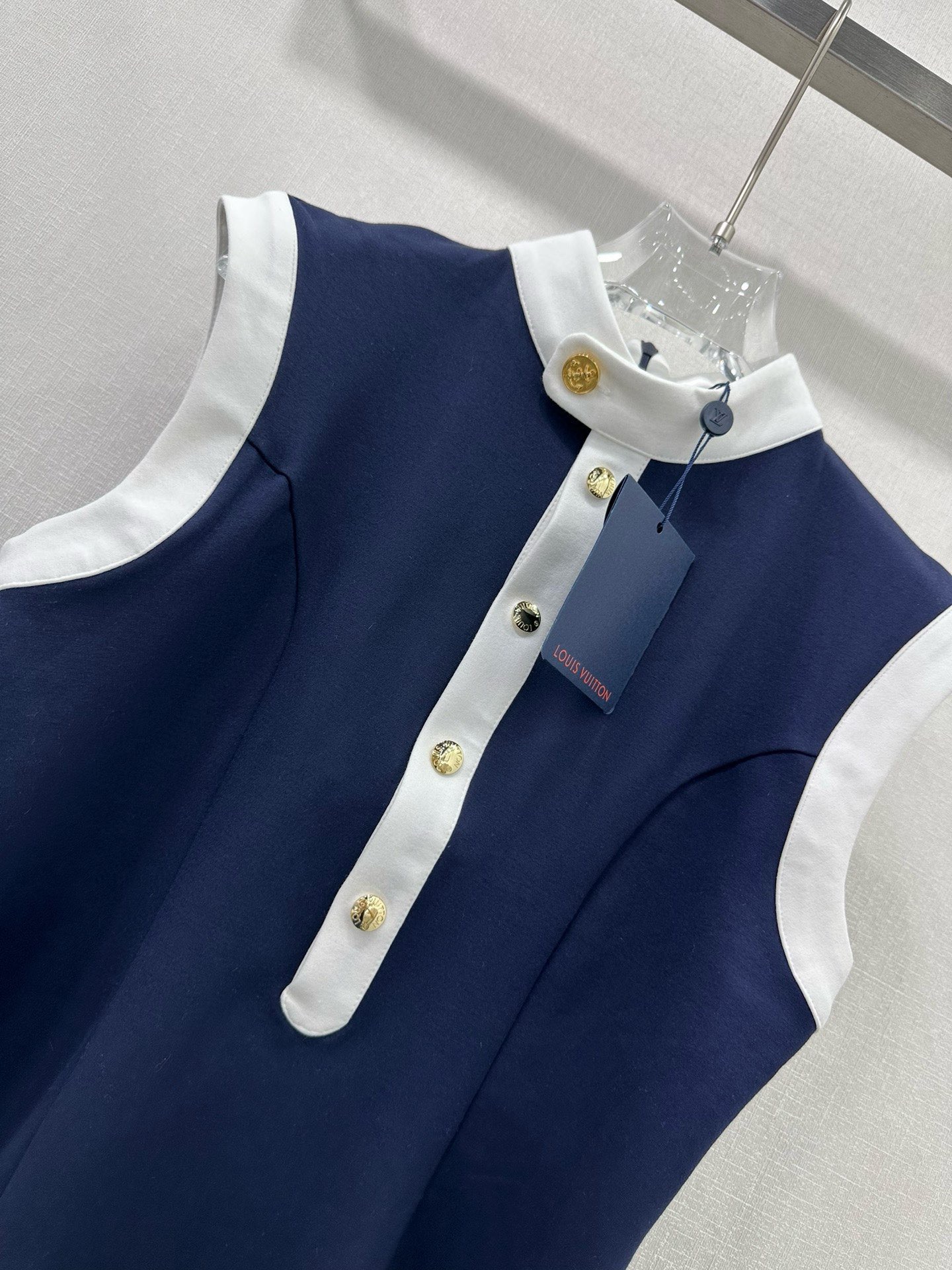 Louis vuitton テクニカルジャージー セーラードレス