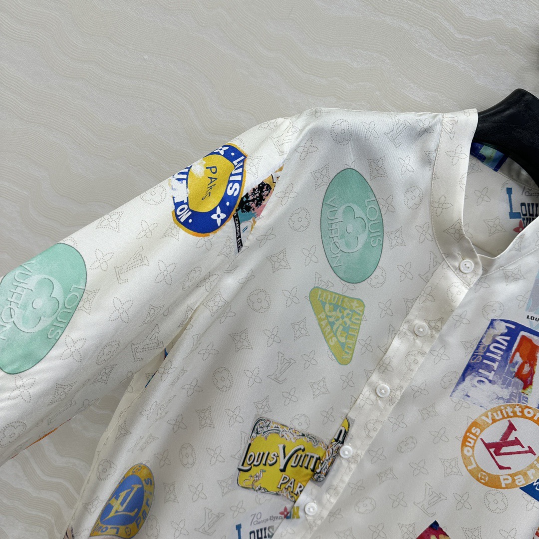 Louis vuitton マヒナ パッチ シルクシャツ