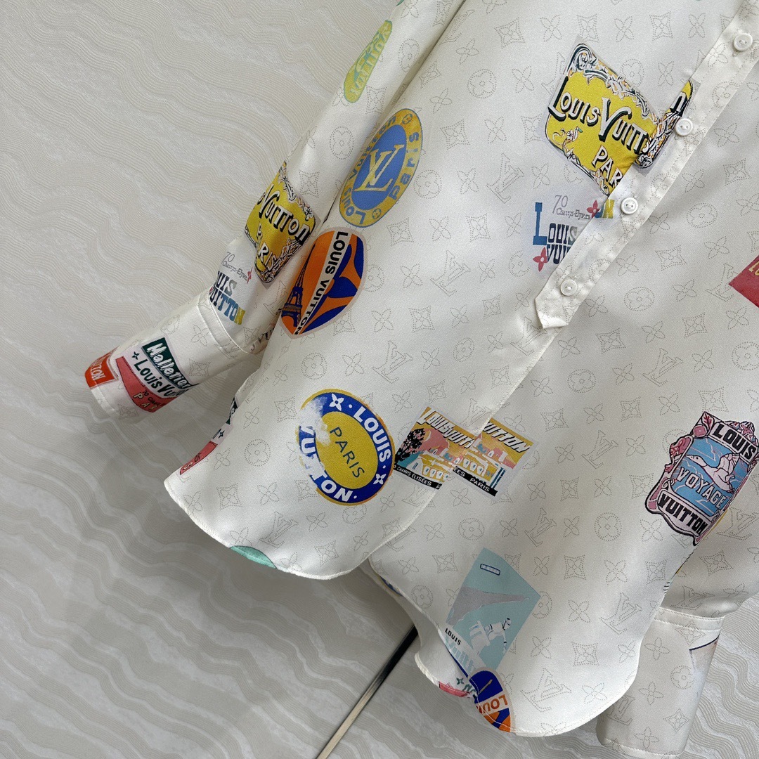 Louis vuitton マヒナ パッチ シルクシャツ