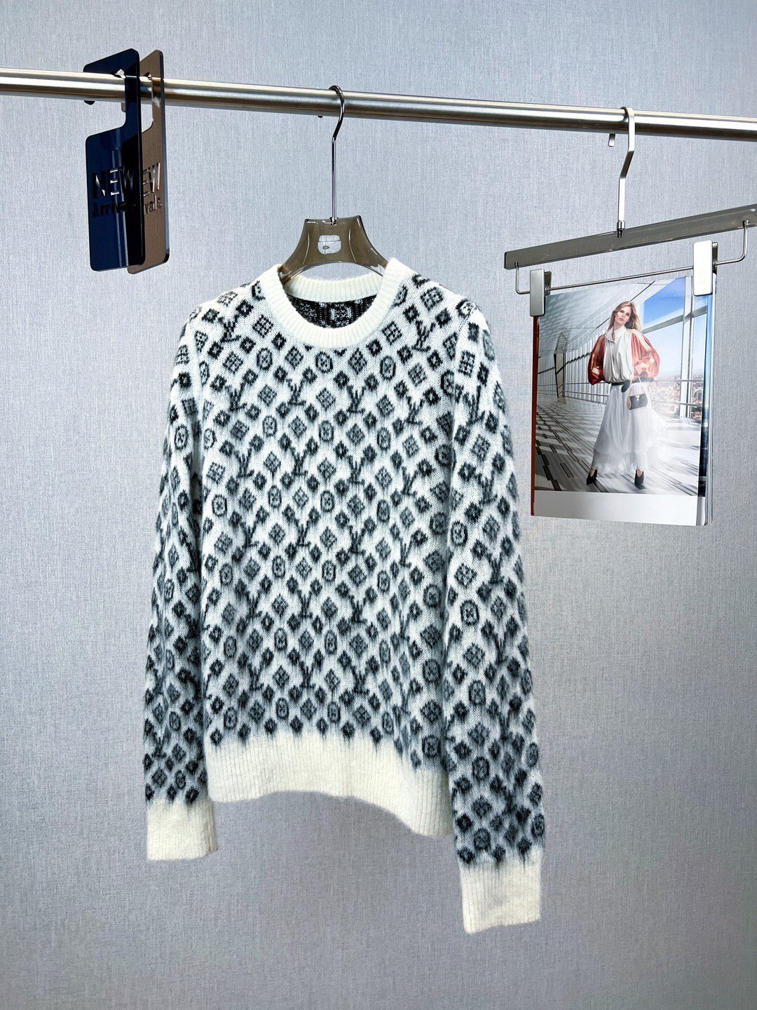 Louis vuitton モノグラムブラッシュドニットプルオーバー