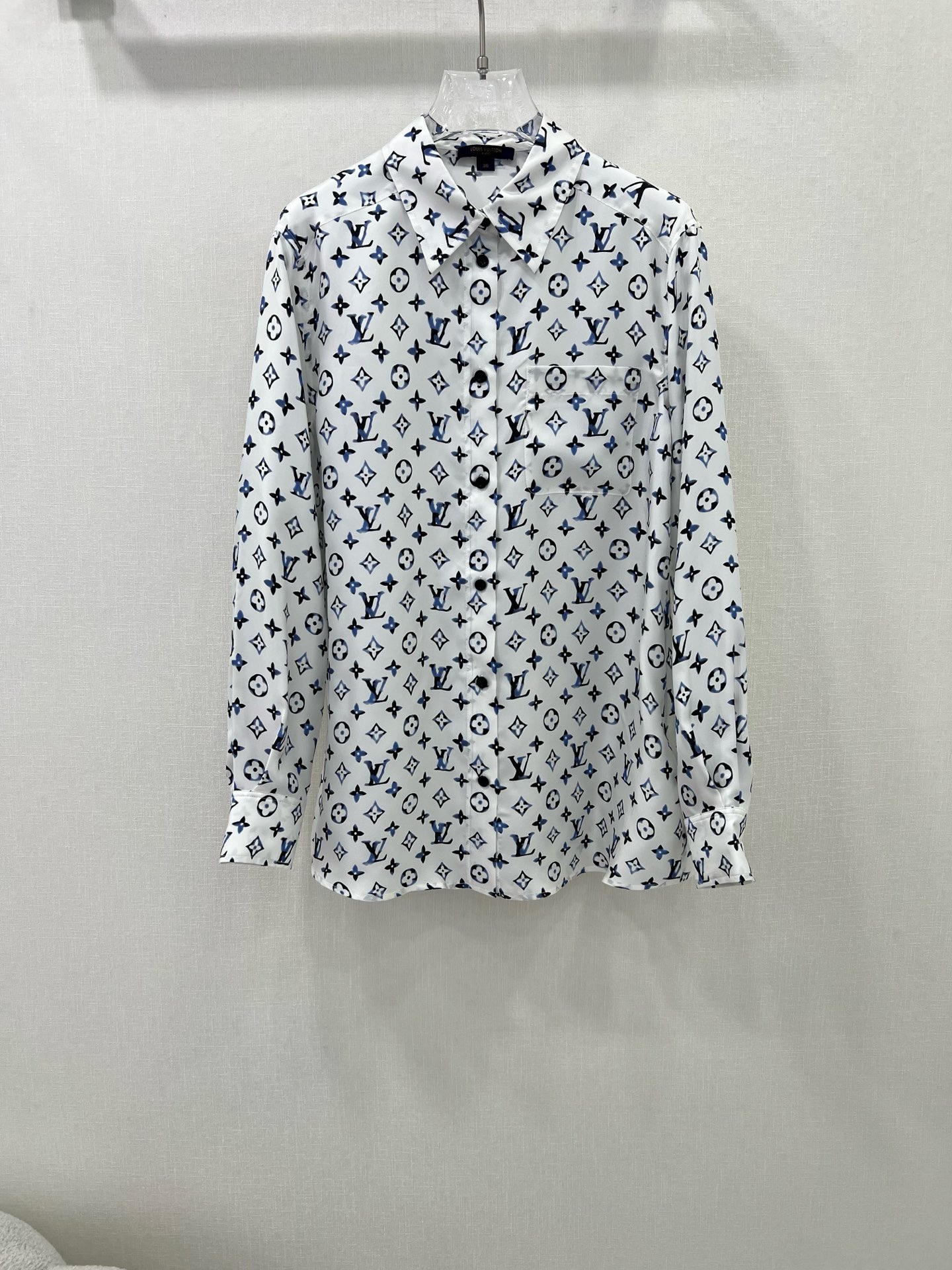 Louis vuitton アクアレル モノグラム シルクシャツ