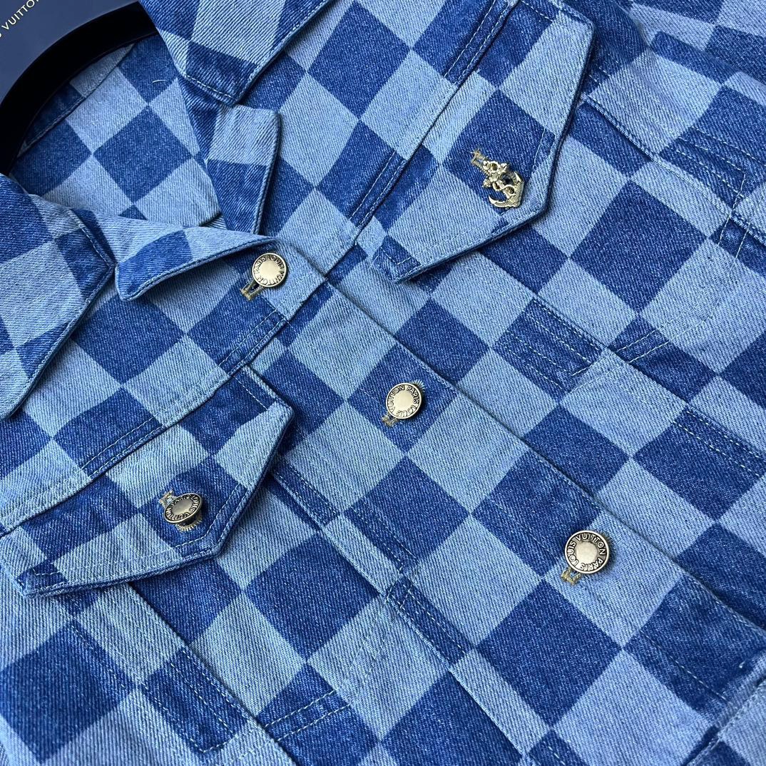 Louis vuitton ダミエデニムジャケット