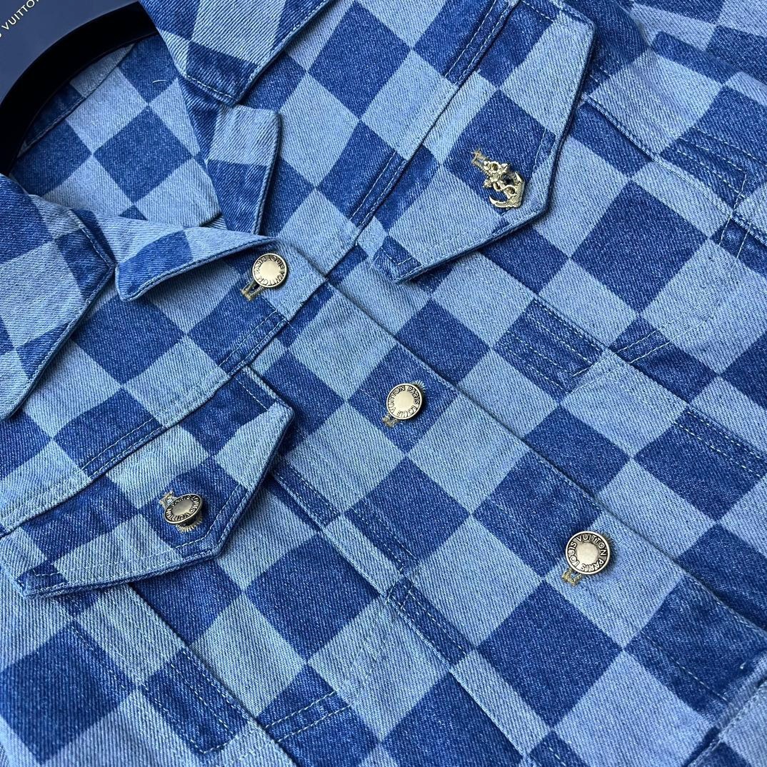 Louis vuitton ダミエデニムジャケット