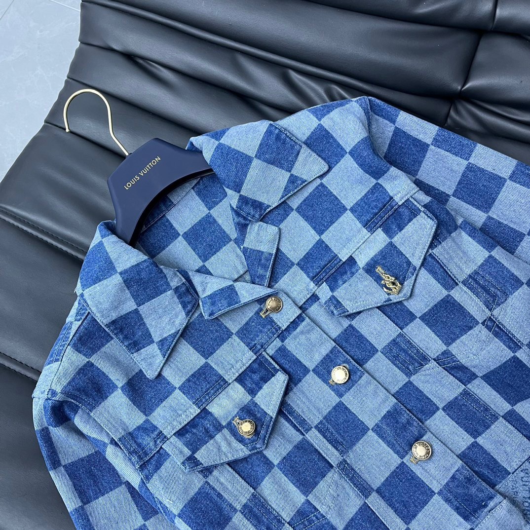 Louis vuitton ダミエデニムジャケット