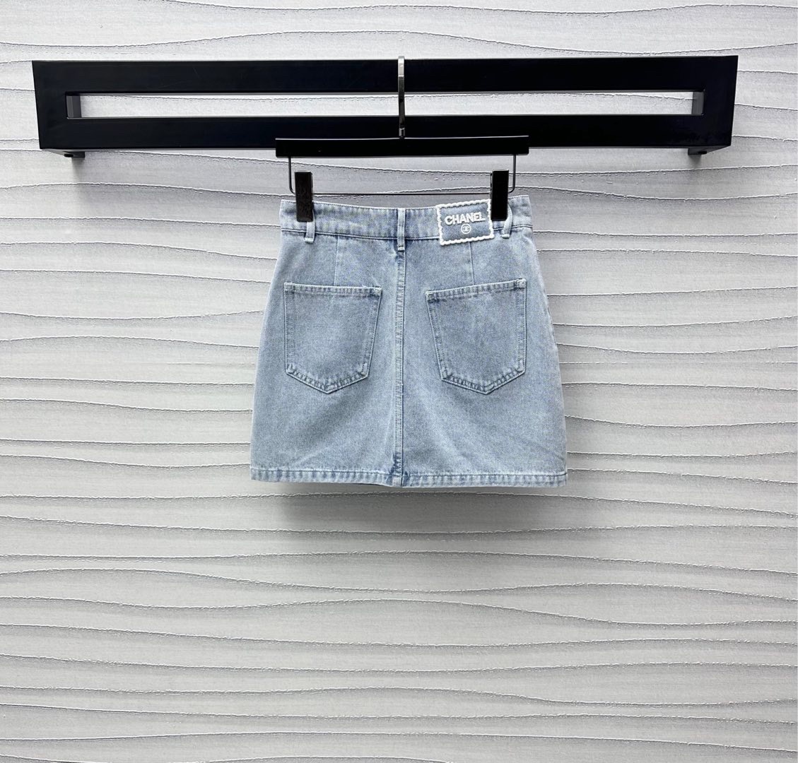 【CHANEL】 シャネル デニム スカート