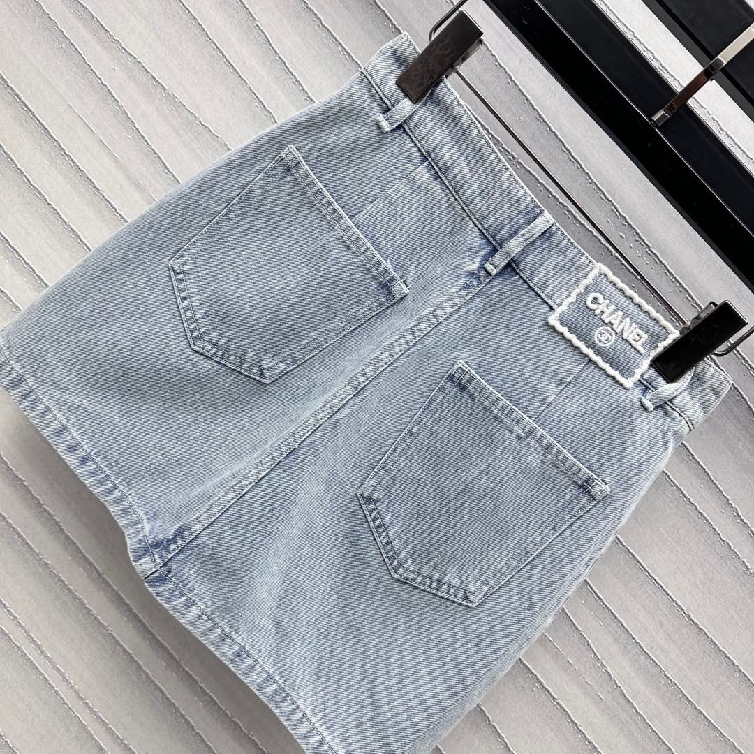 【CHANEL】 シャネル デニム スカート