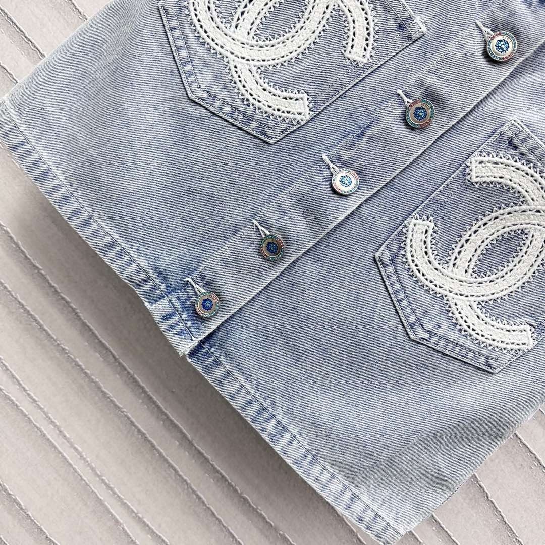 【CHANEL】 シャネル デニム スカート