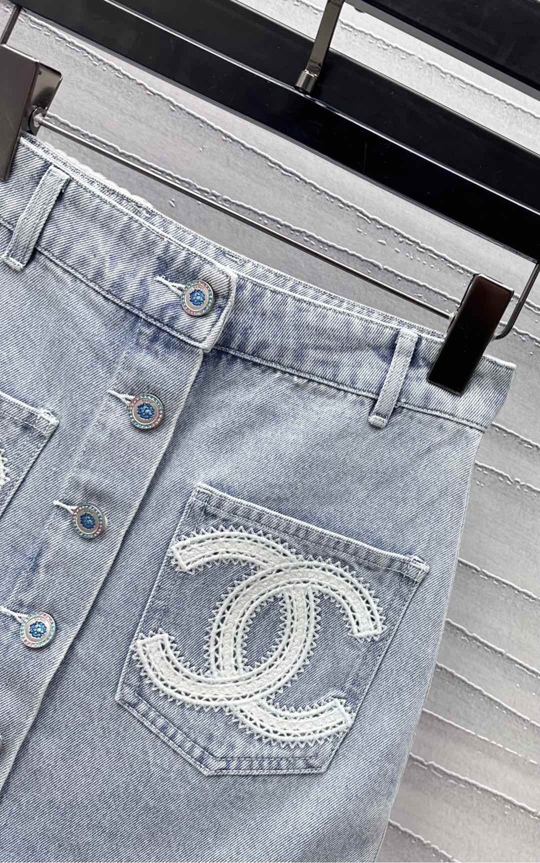 【CHANEL】 シャネル デニム スカート