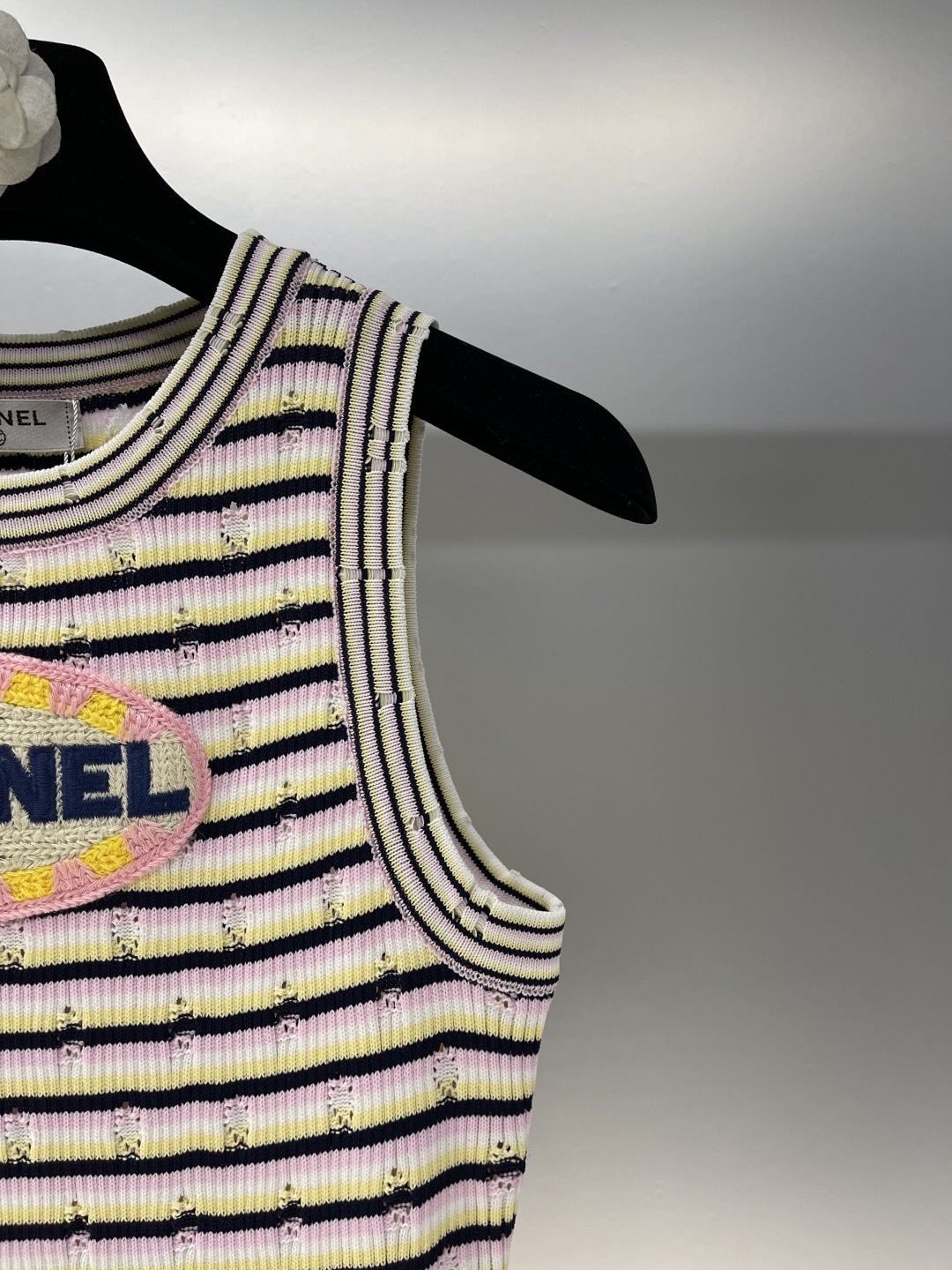 CHANEL 25P ボーダーワンピース