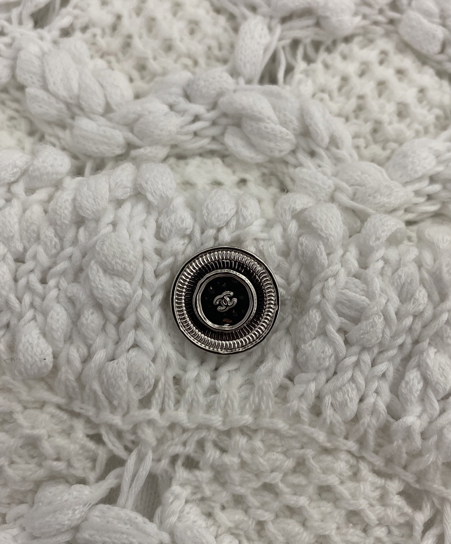 白ニット ワンピ【CHANEL】ドレス