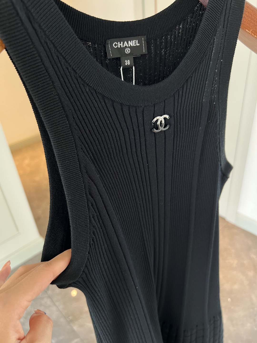  CHANEL ノースリーブワンピース