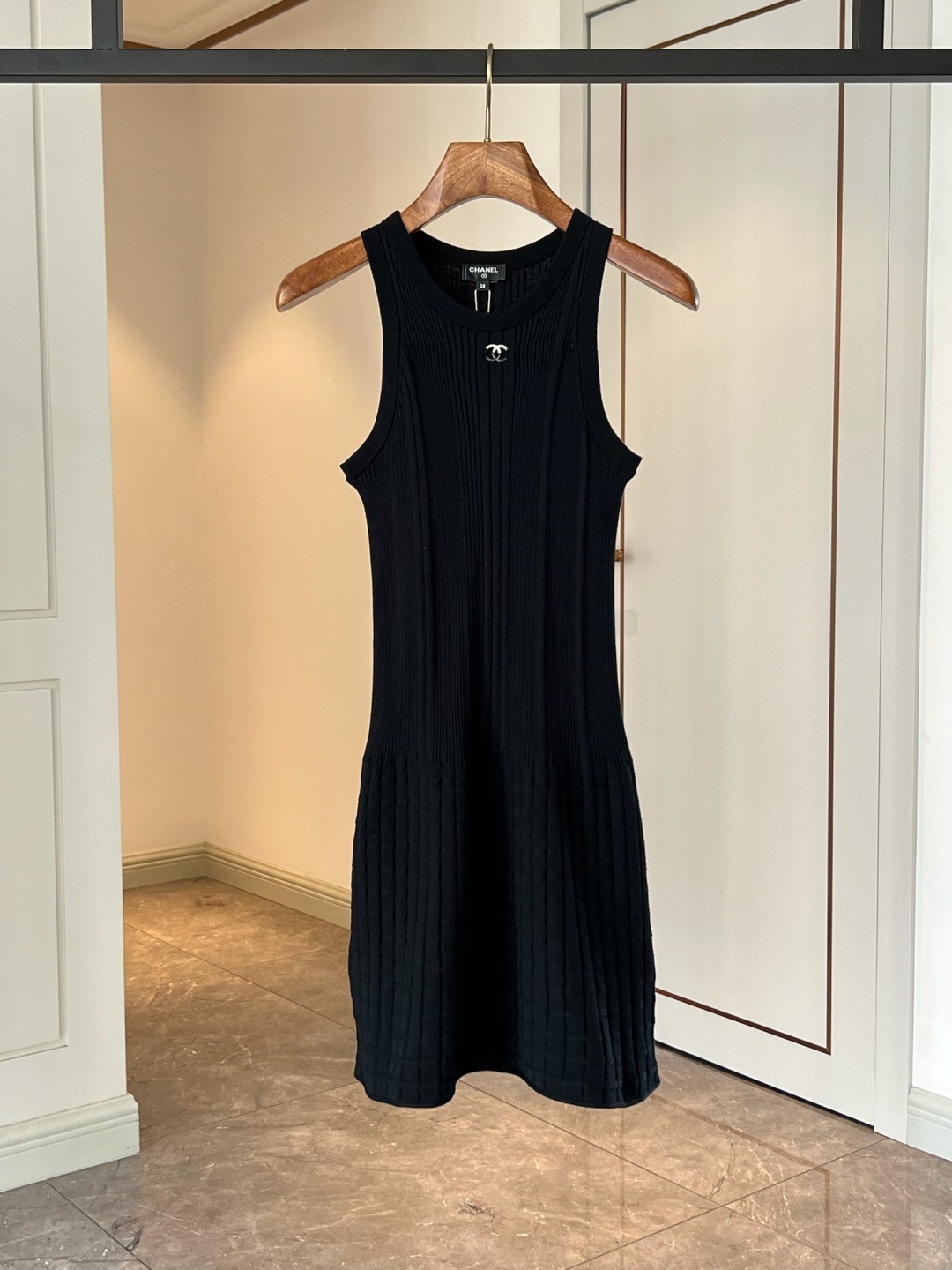  CHANEL ノースリーブワンピース