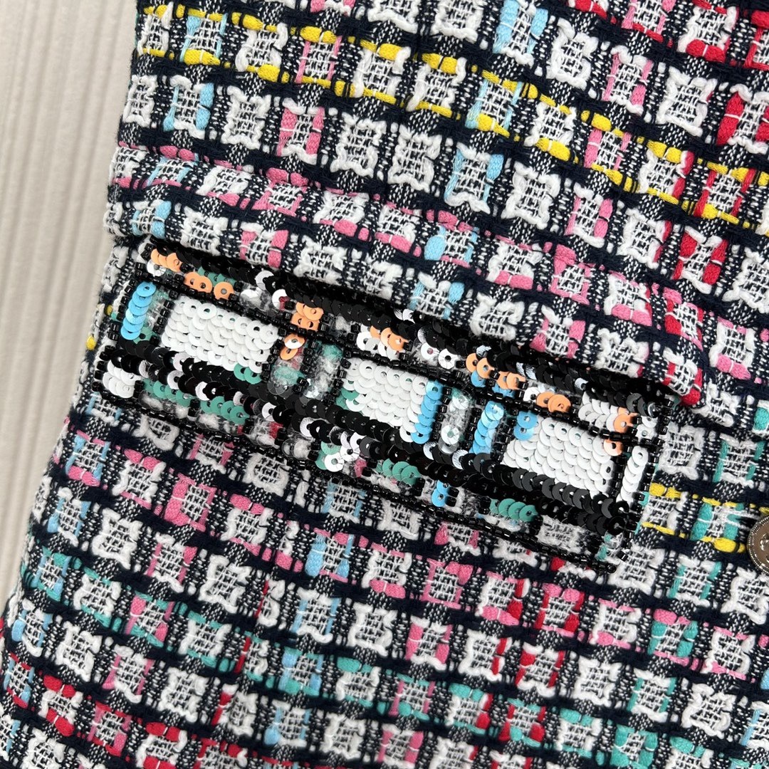 25C カラフルでノスタルジック♪シャネル　ワンピース