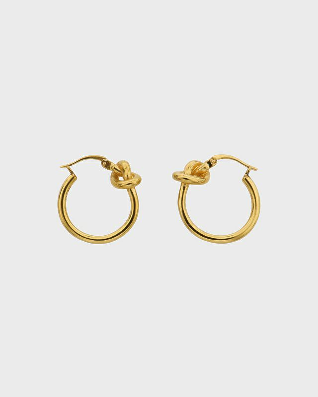 CELINE  ノット スモールフープ ピアス