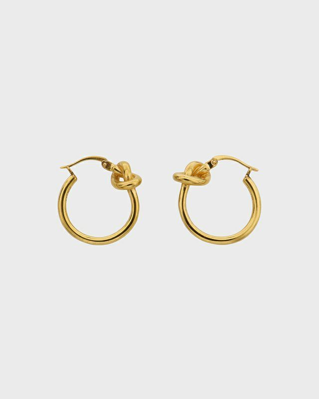 CELINE  ノット スモールフープ ピアス