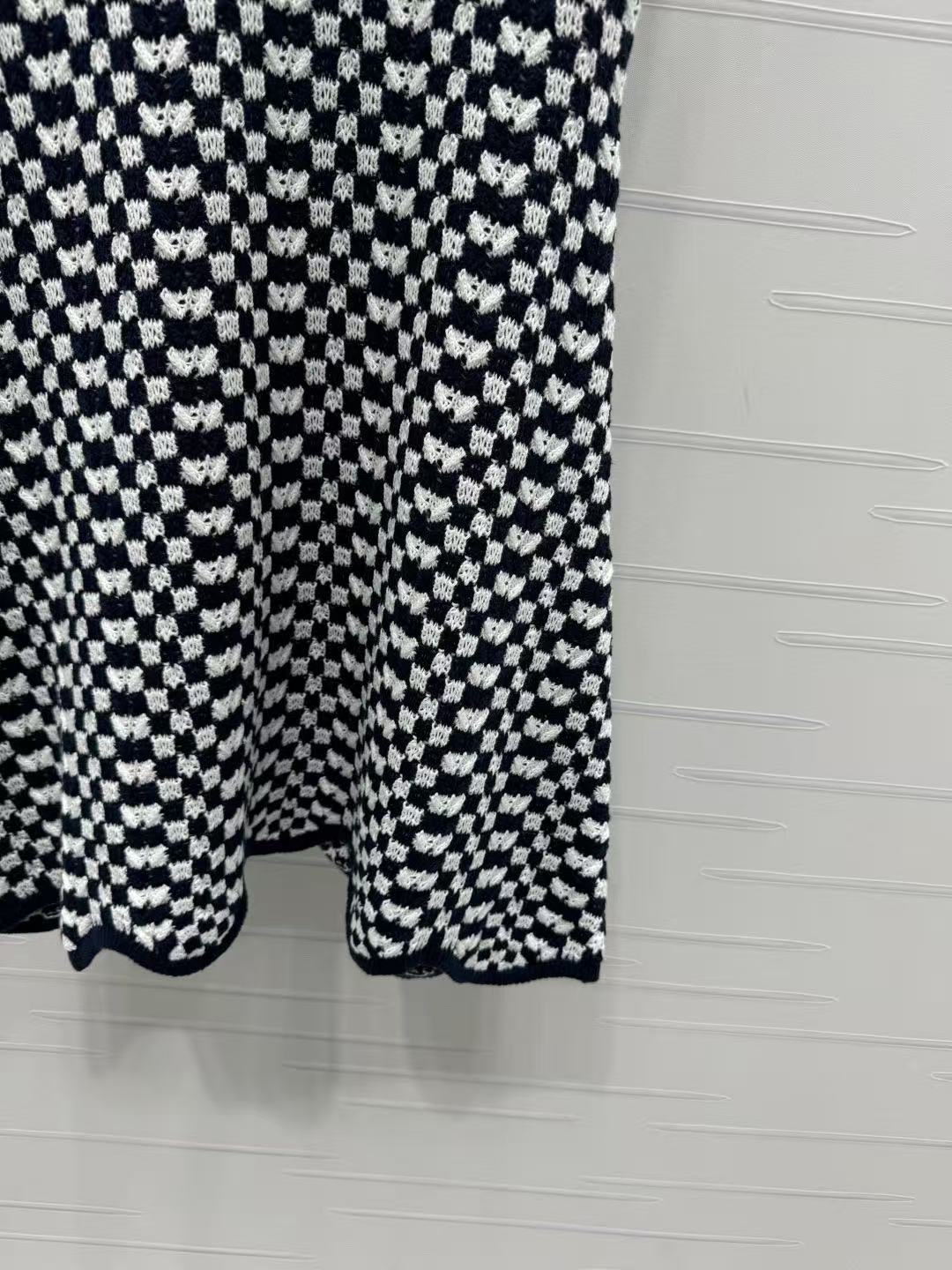 CELINE ミニスケータードレス / クロシェコットン