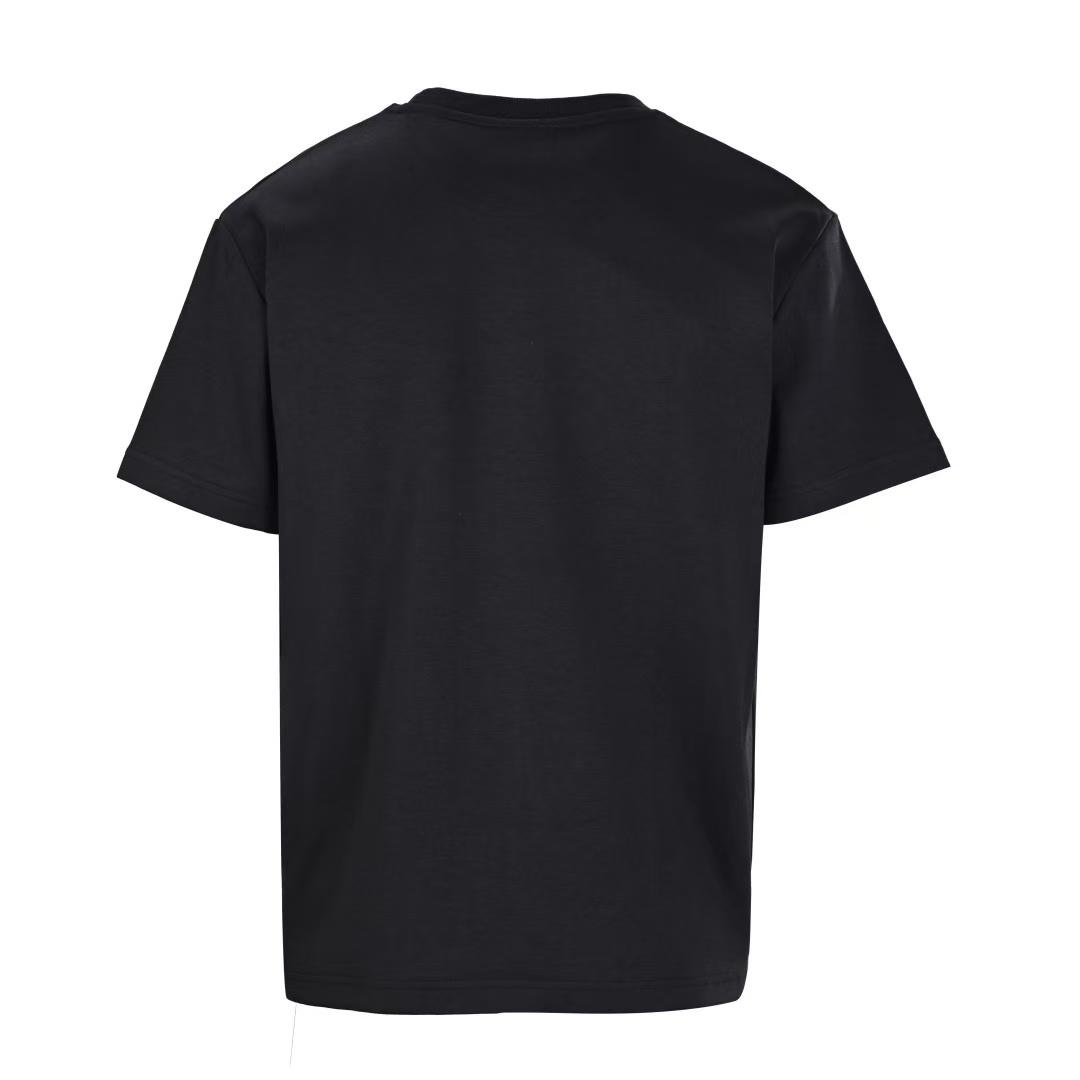 Fendi ブラックコットン Tシャツ