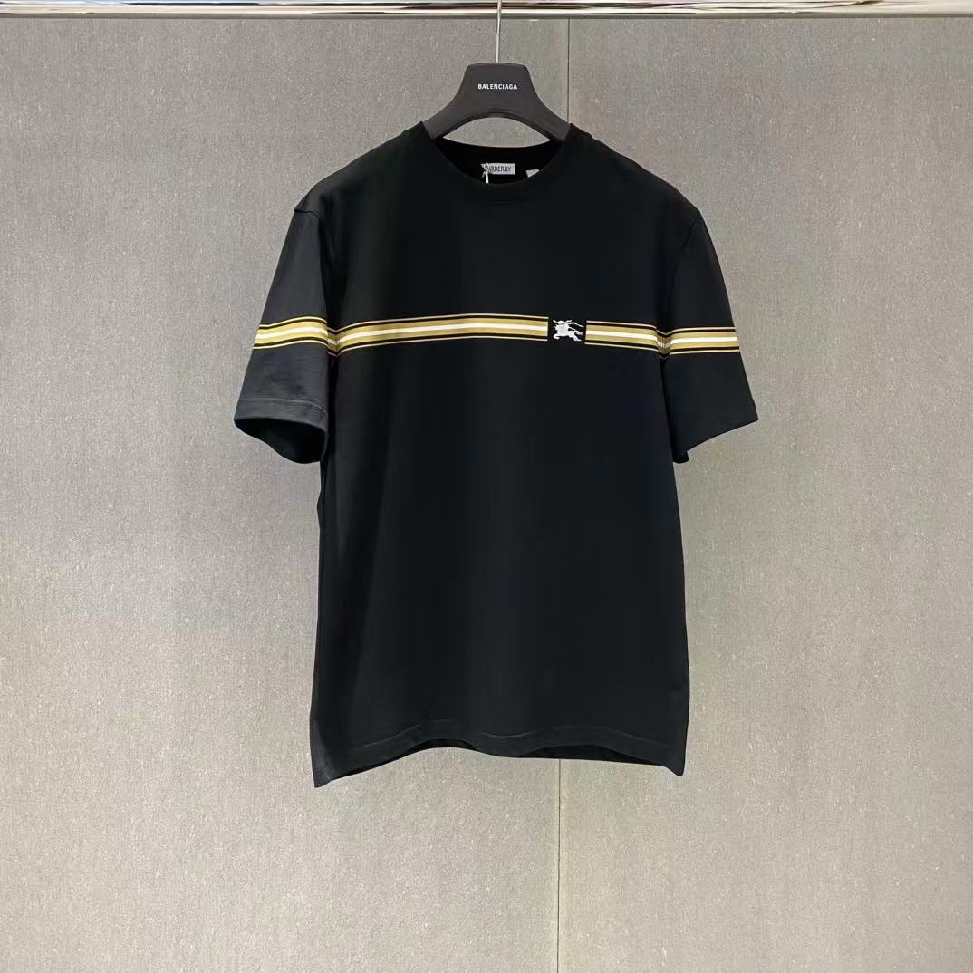 Burberry ストライプ コットンTシャツ