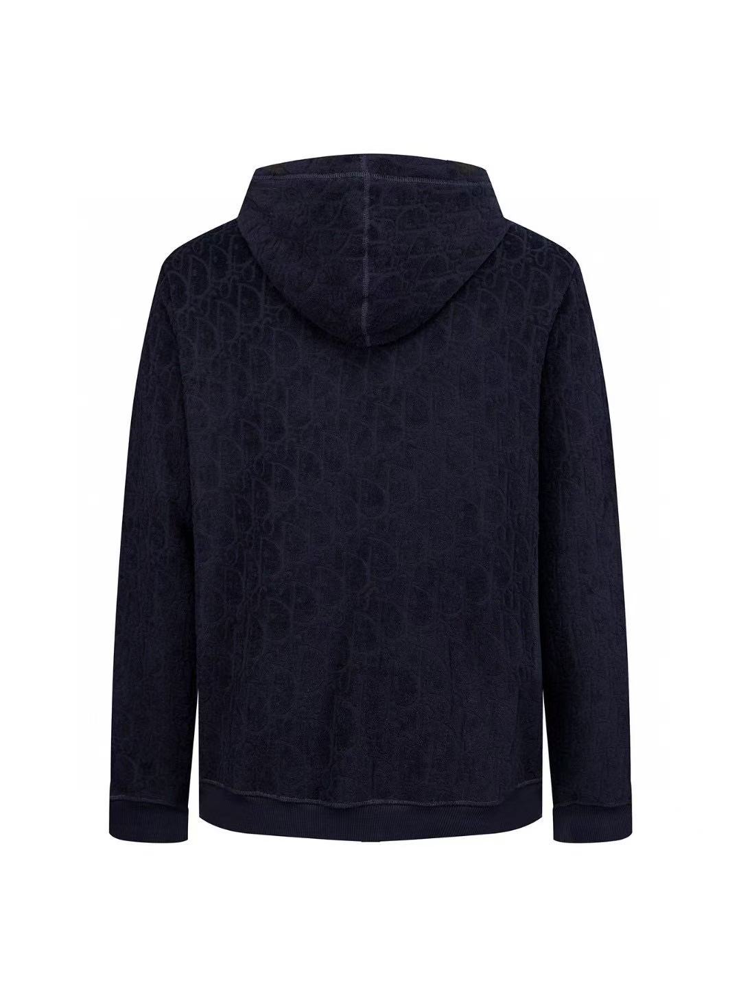 DIOR スウェットシャツ (リラックス フィット) ディオール オブリーク コットンフリース