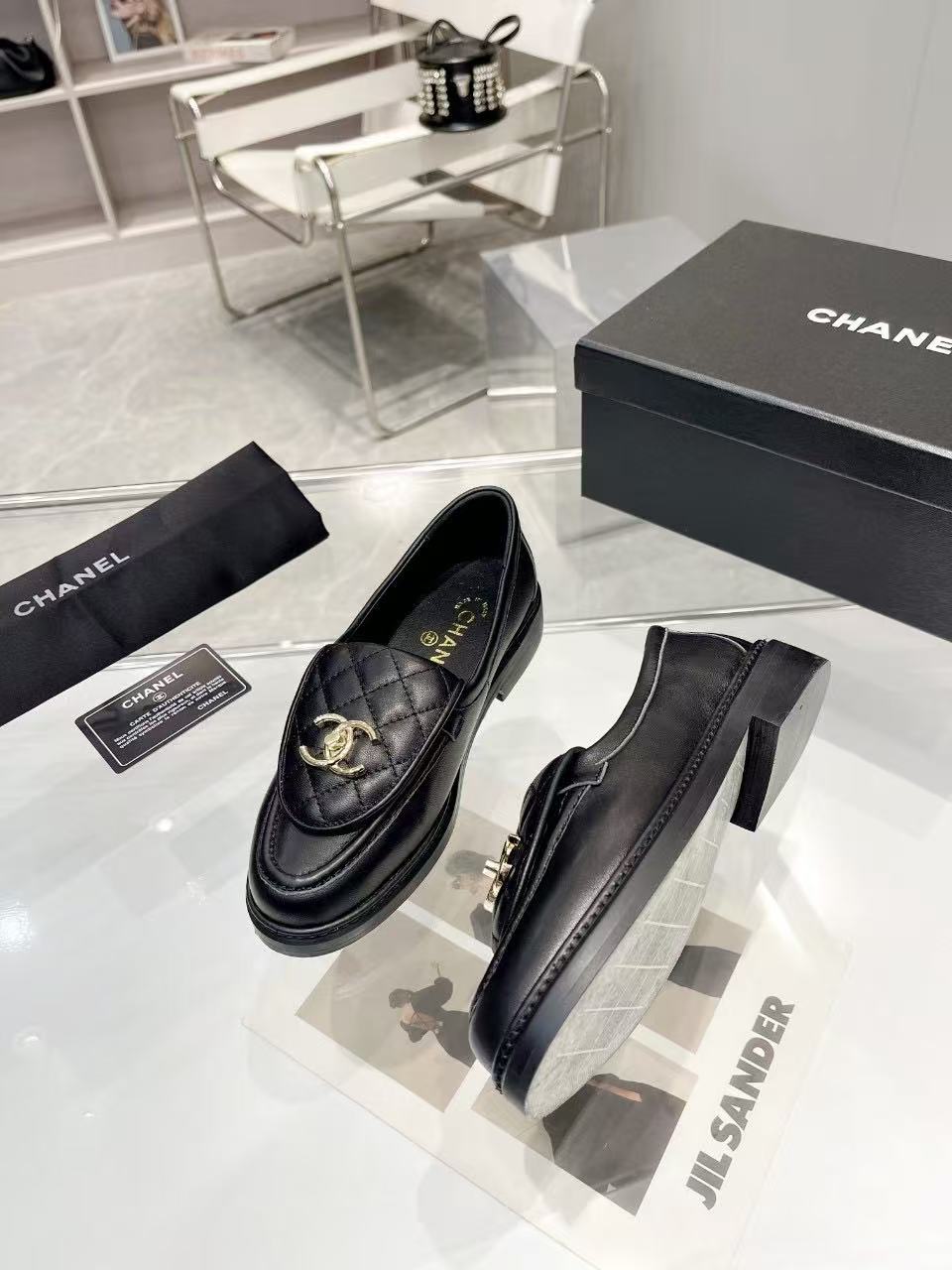 2025年春夏  ローファー ラムスキン  ブラック