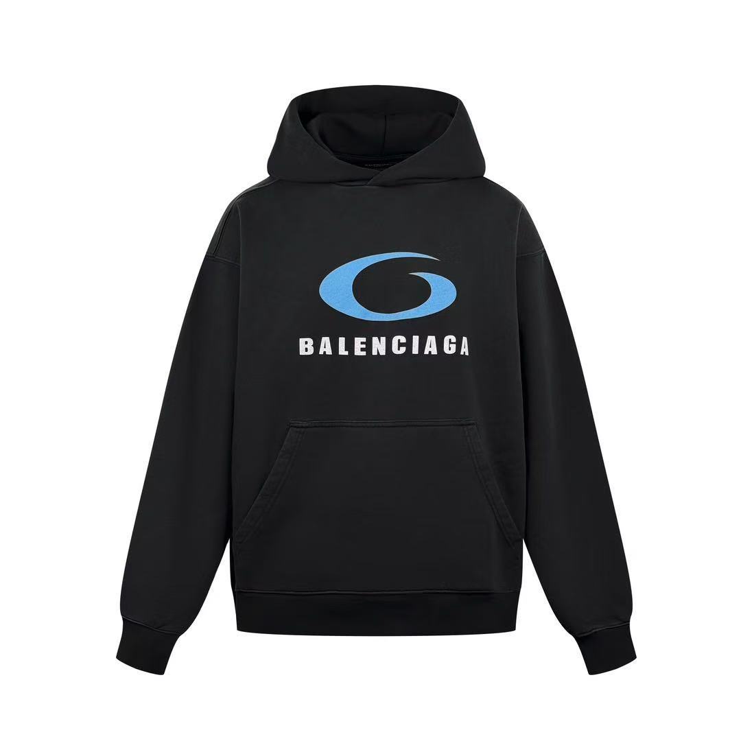 Balenciaga ブラック の メンズ LOOP SPORTS ICON HOODIE ミディアムフィット