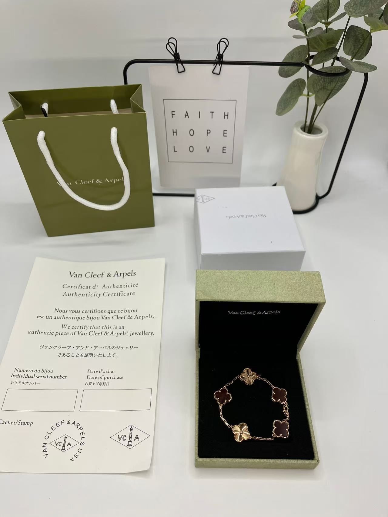 ヴィンテージ アルハンブラ ブレスレット、5モチーフ