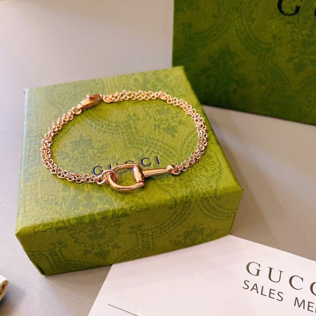 GUCCI 〔ホースビット〕18K チェーン ブレスレット