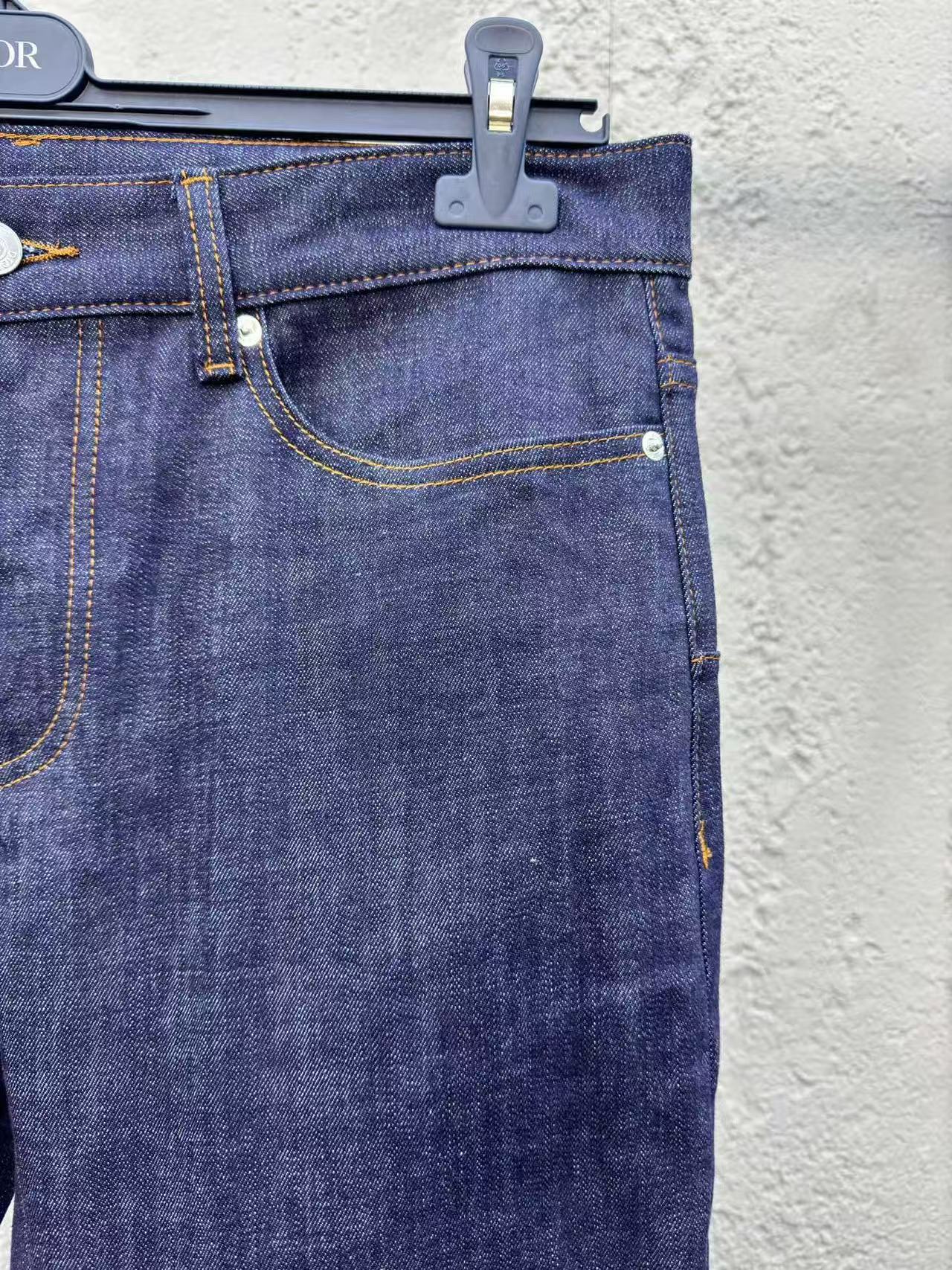 DIOR スリムフィット ジーンズ ディオール オブリーク ロー コットンデニム