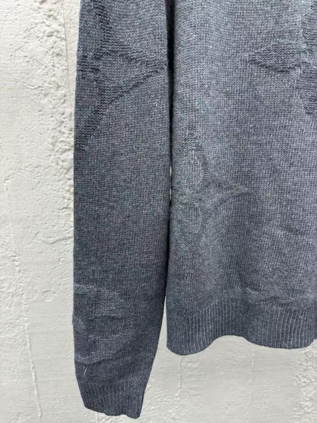 Louis vuitton モノグラムジャカードウールハーフジッププルオーバー