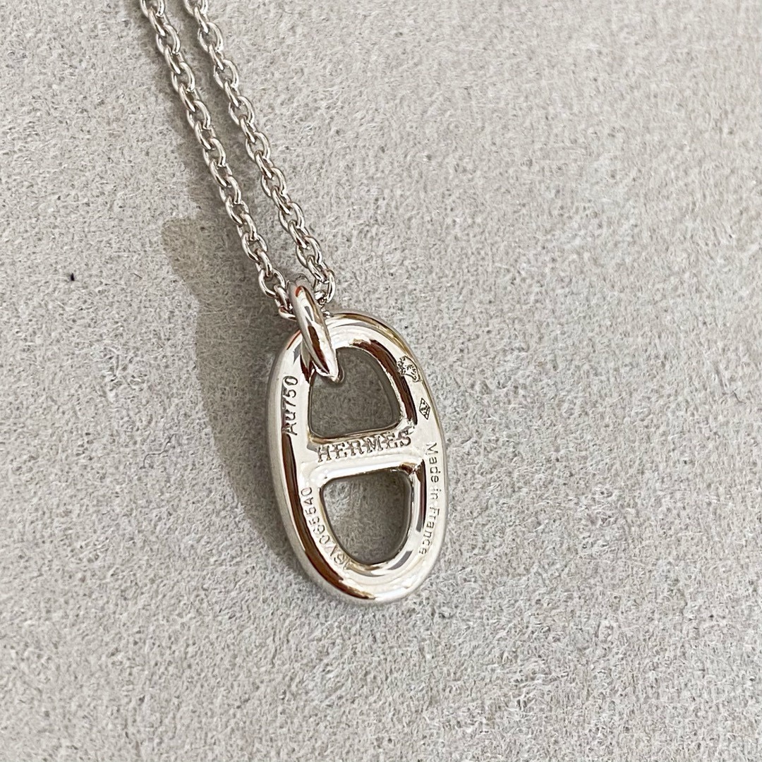 【HERMES】 ネックレス ローズゴールド ペンダント 