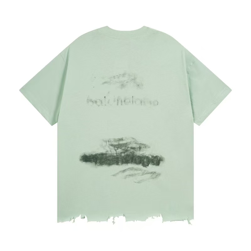 Balenciaga DIY IMPRINT CROPPED Tシャツ で セージグリーン