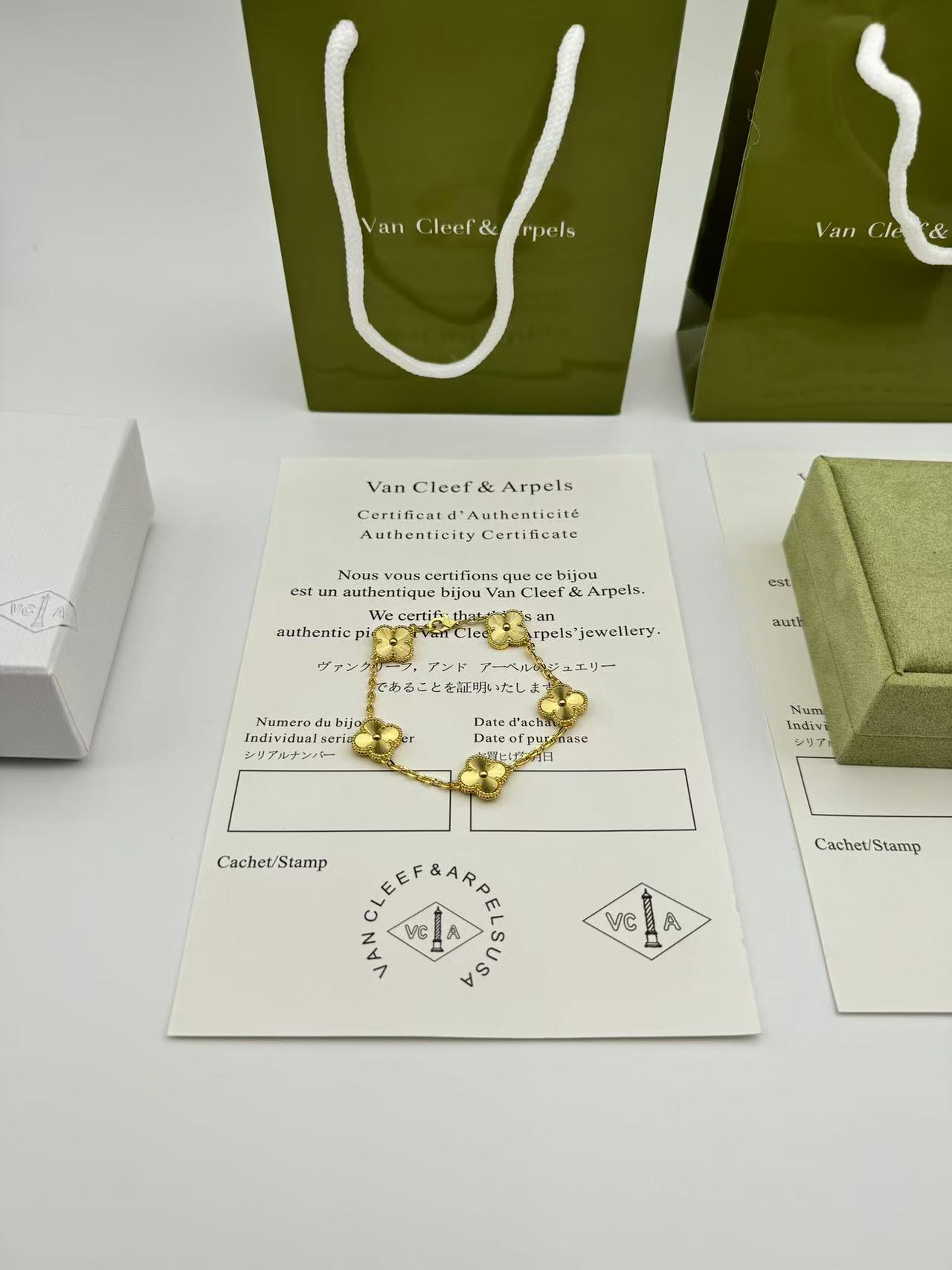 ヴィンテージ アルハンブラ ブレスレット、5モチーフ