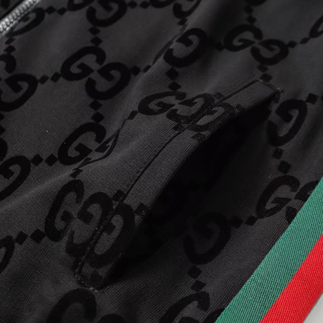 GUCCI ウェブ ストライプ付き ジャンボGG ジップジャケット