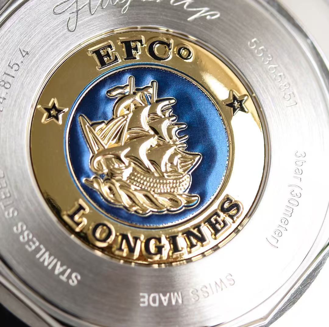 LONGINES  ロンジン  FLAGSHIP HERITAGE MOONPHASE, L4.815.4.78.2, 自動巻 ウォッチ, Ø 38.50 mm, ステンレススティール.