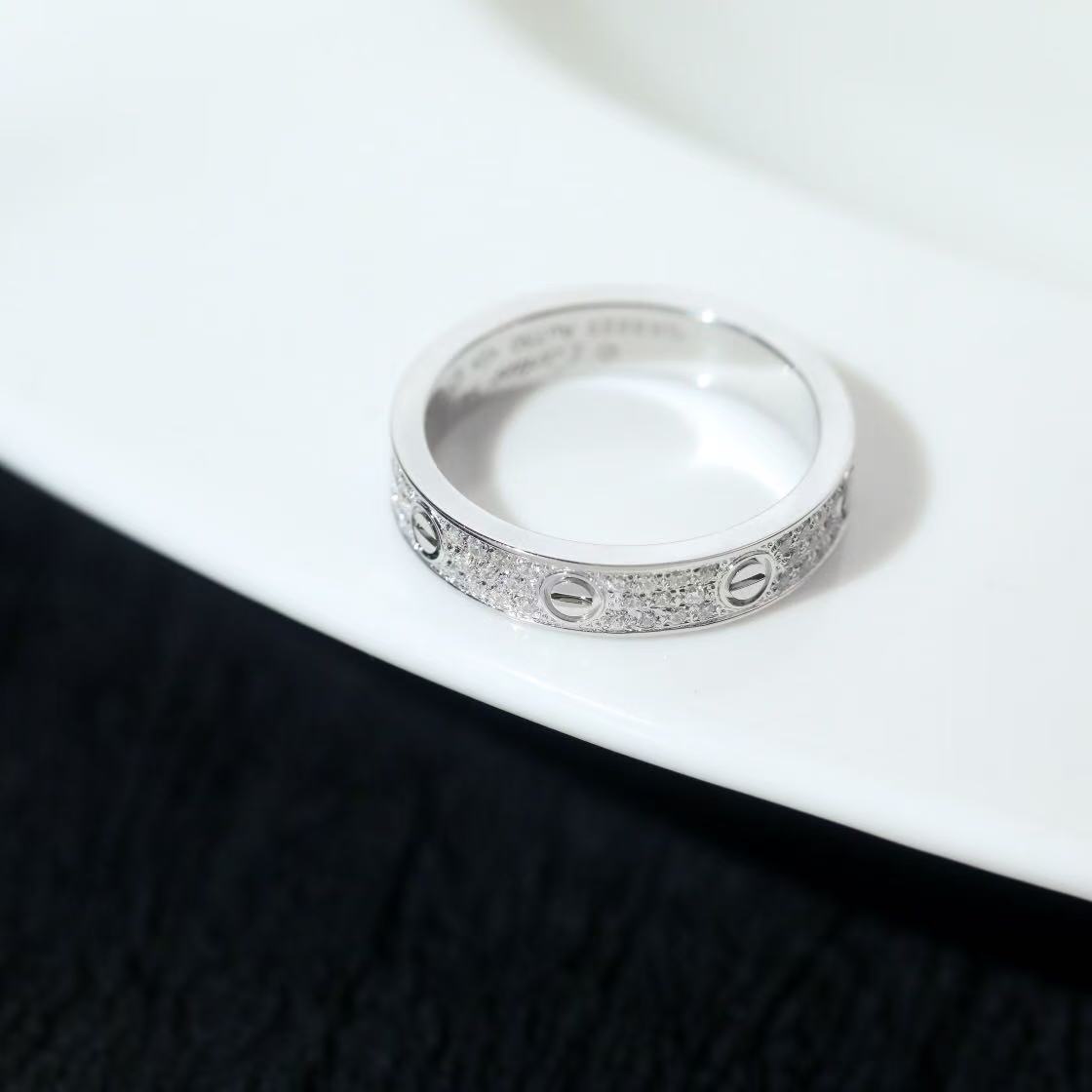 Love リング、スモールモデル、パヴェ