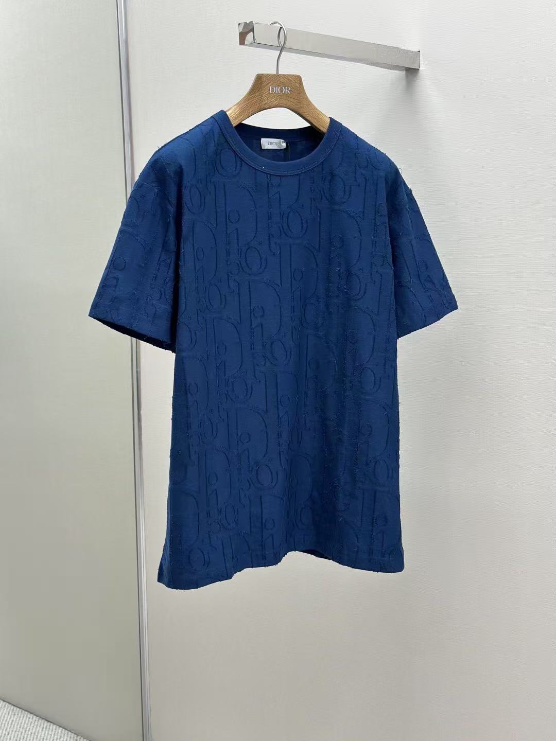 DIOR Tシャツ (リラックス フィット) ディオール オブリーク コットンジャージー