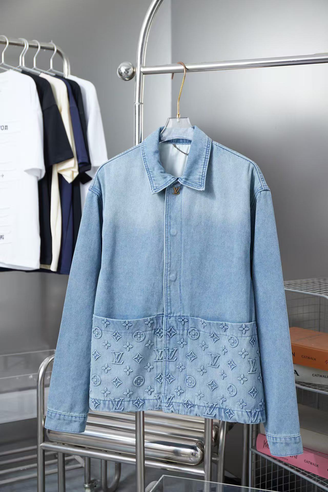 Louis vuitton アップサイクルデニム キャンバスジャケット