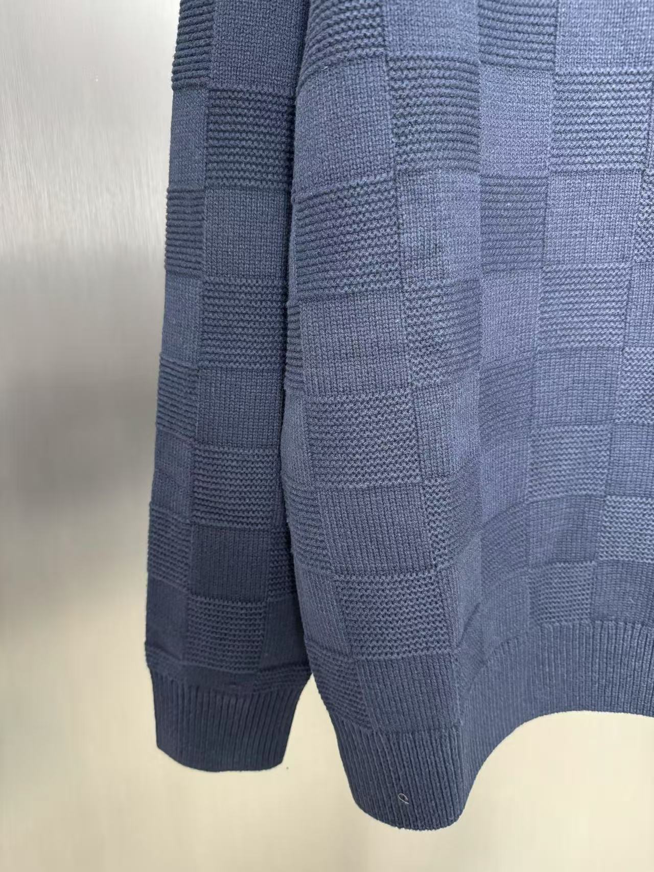 Louis vuitton エンベリッシュド ウールダミエプルオーバー