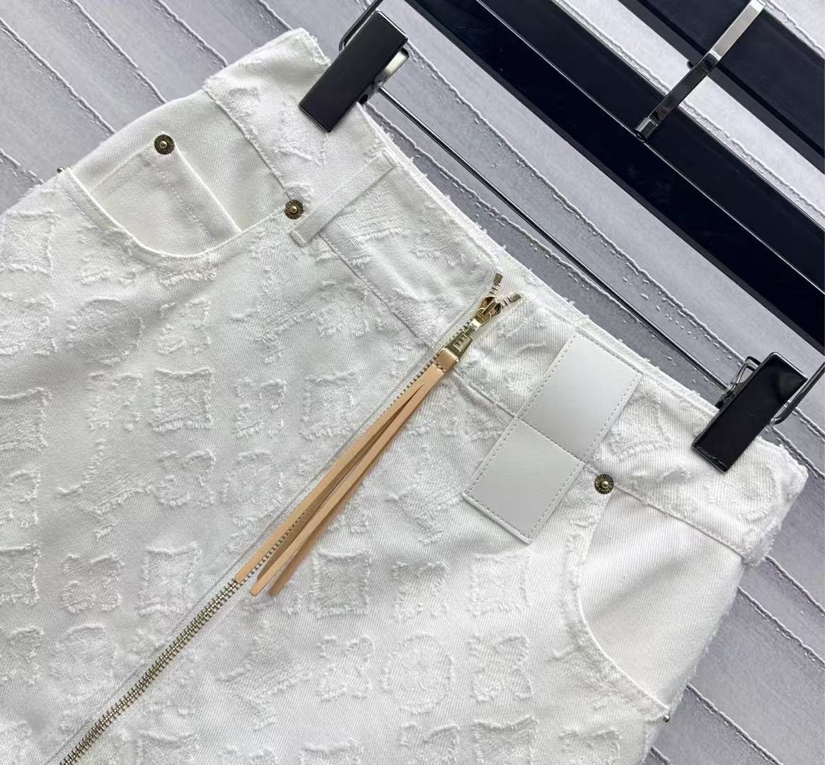 Louis vuitton モノグラム フィルクーペ デニムスカート