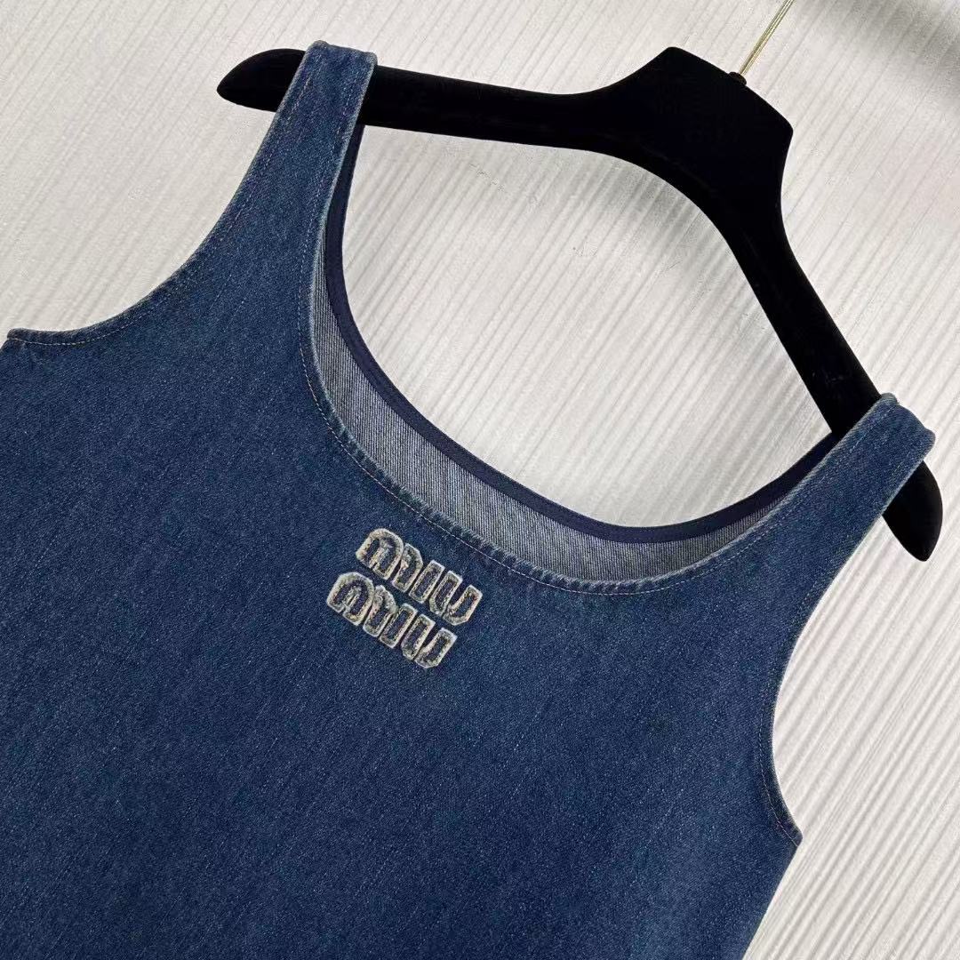 MIUMIU ウォッシュドデニム ミニドレス