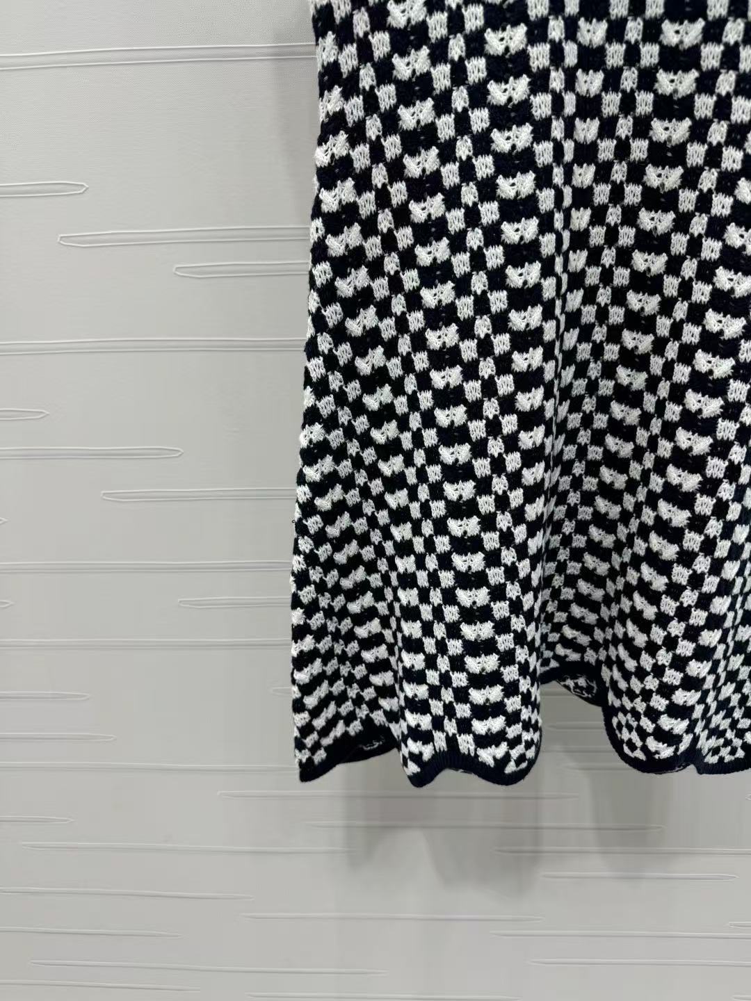 CELINE ミニスケータードレス / クロシェコットン