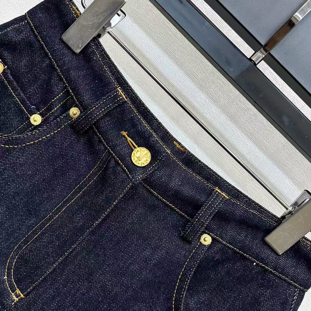 Louis vuitton カフドヘム デニムミニショーツ