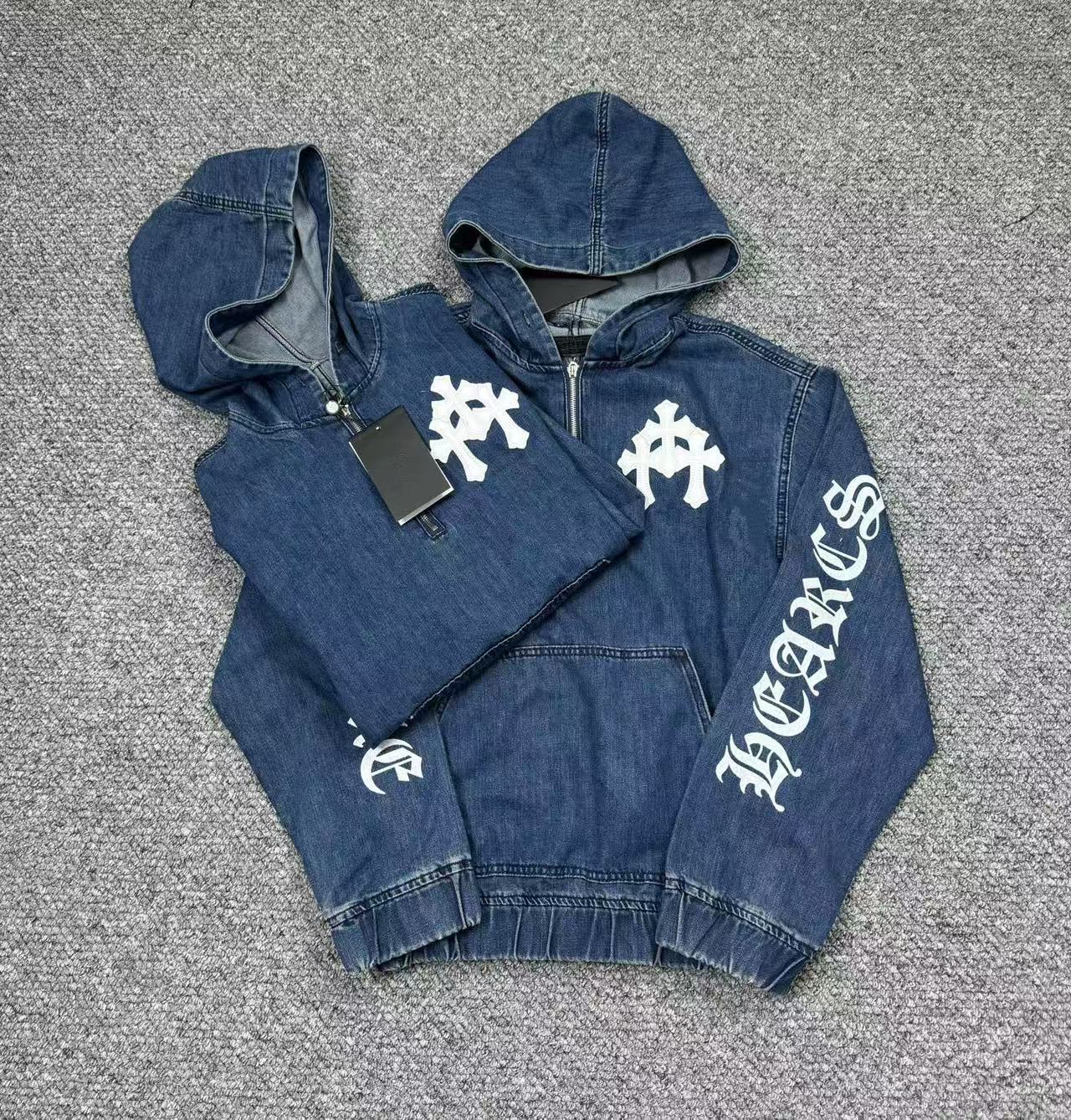 Chrome Hearts　ハーフ ジップデニム アノラック ブルゾン