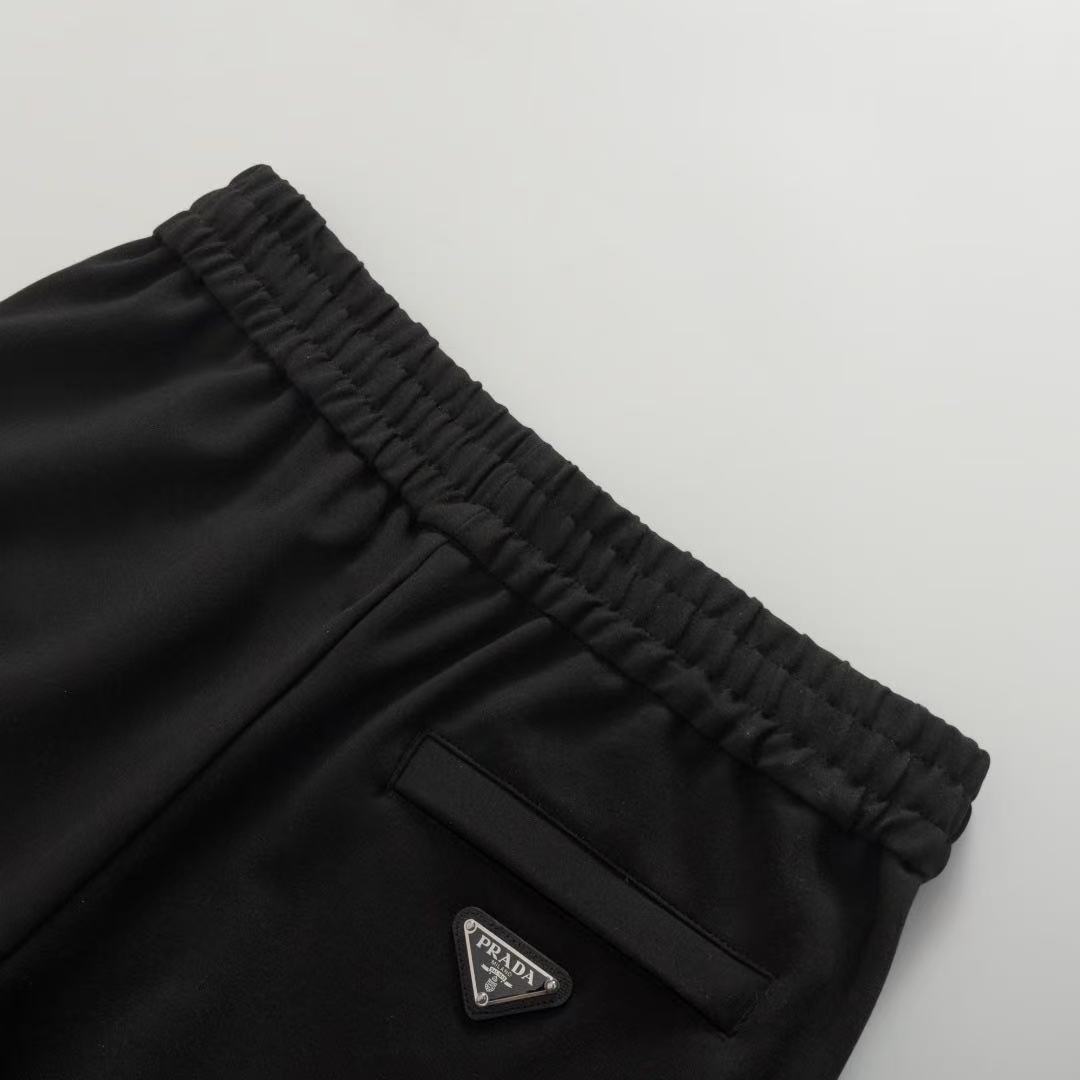 Prada Re-Nylonディテール付 コットンフリース ジョガーパンツ