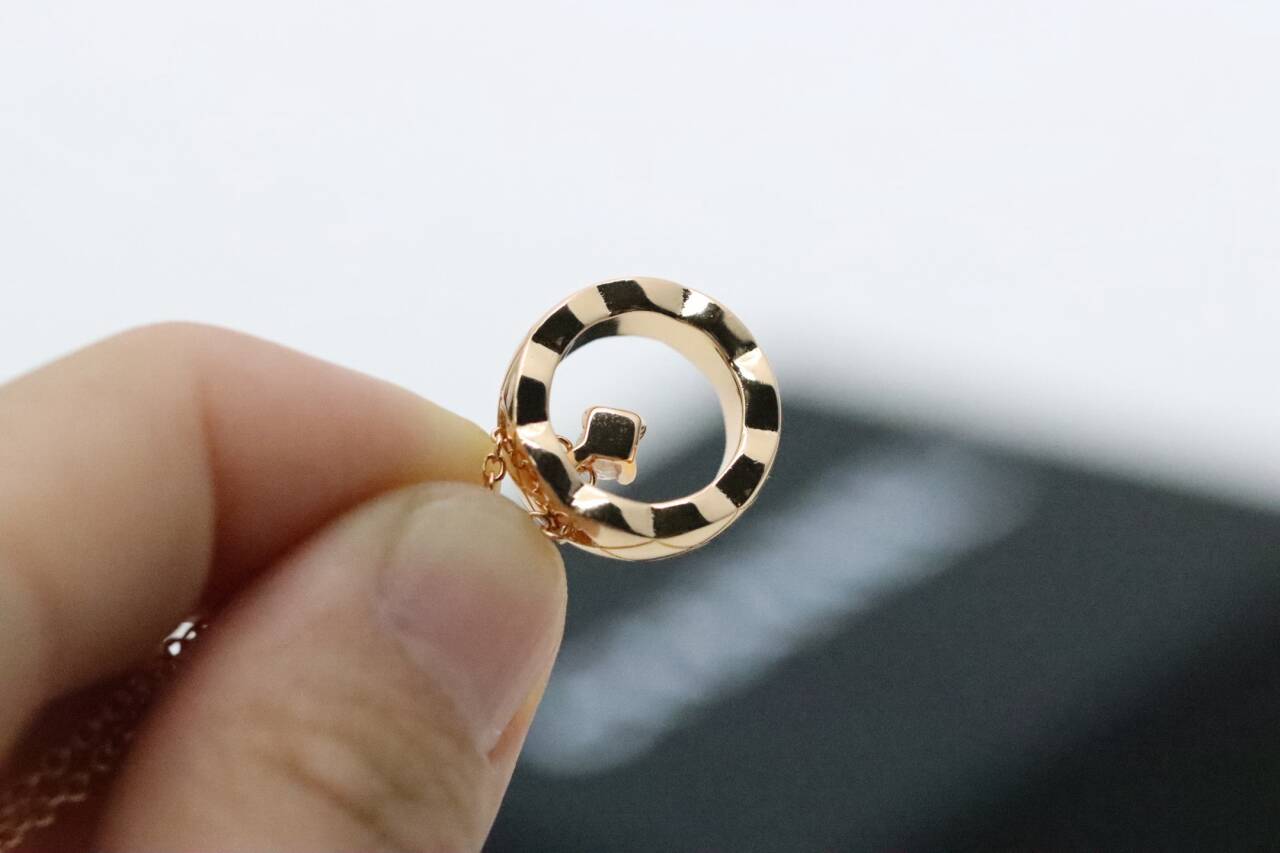 ココ クラッシュ コレクション ネックレス 18Kベージュゴールド、ダイヤモンド