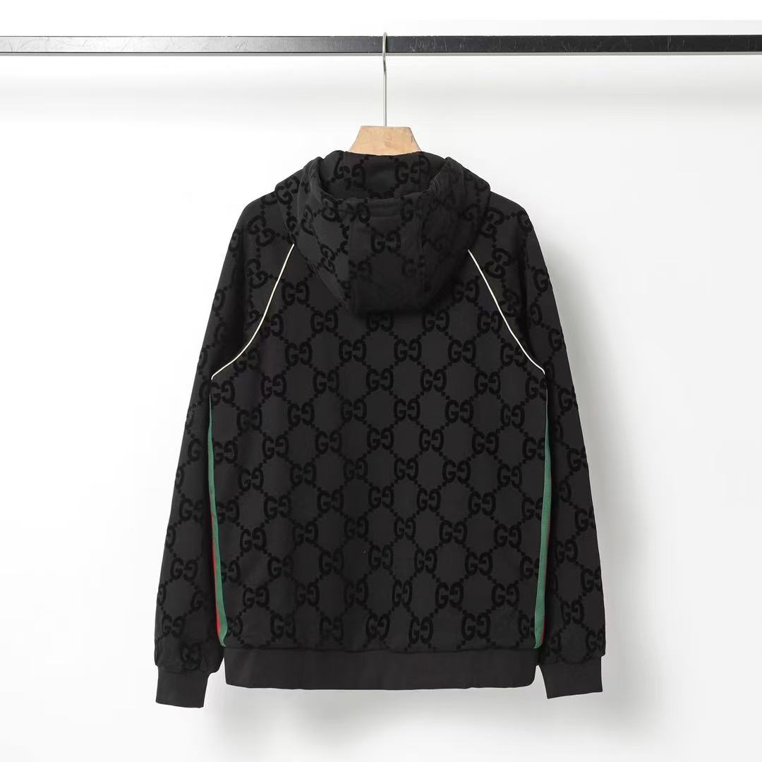 GUCCI ウェブ ストライプ付き ジャンボGG ジップジャケット