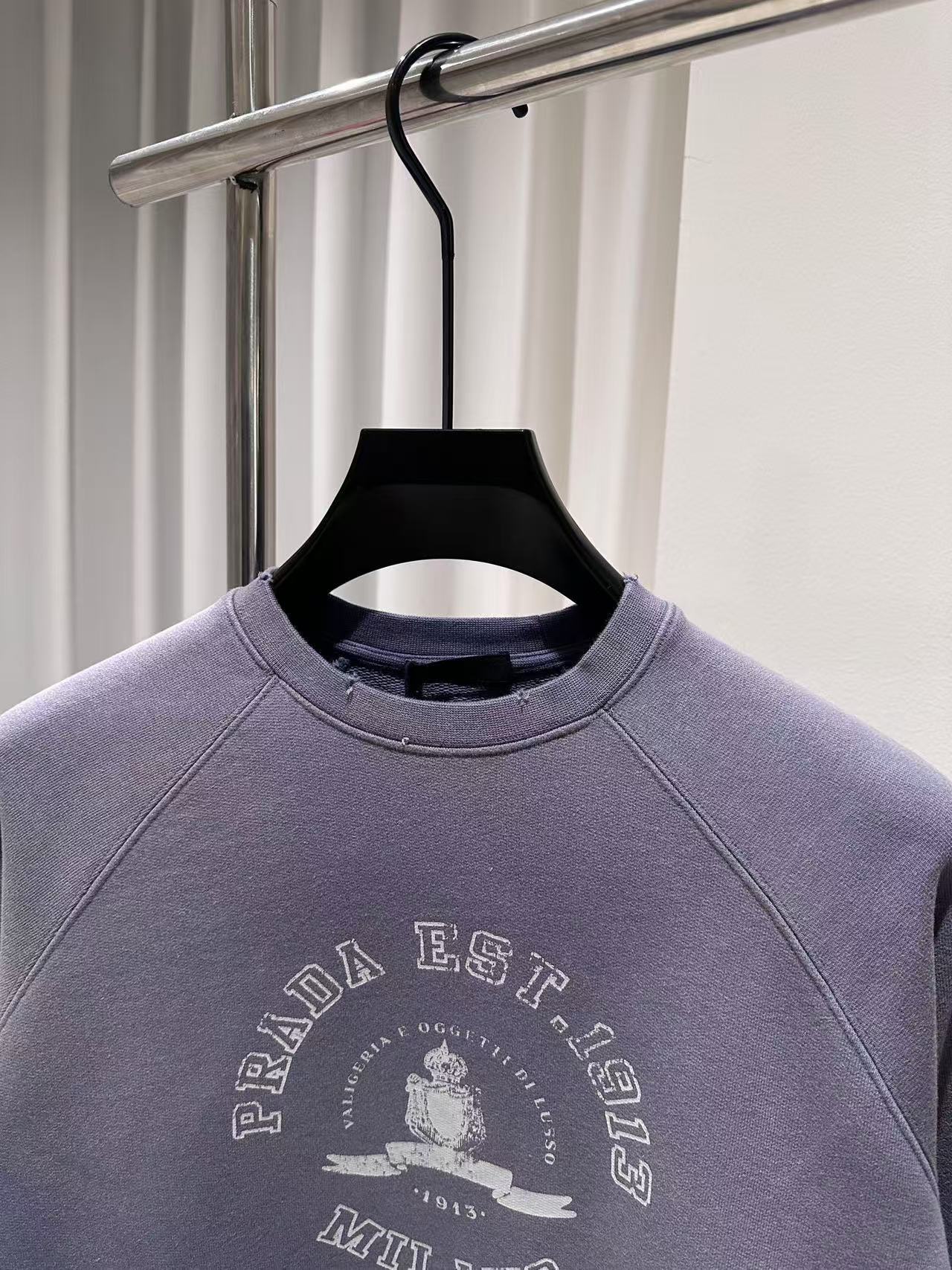 Prada コットンフリース スウェットシャツ