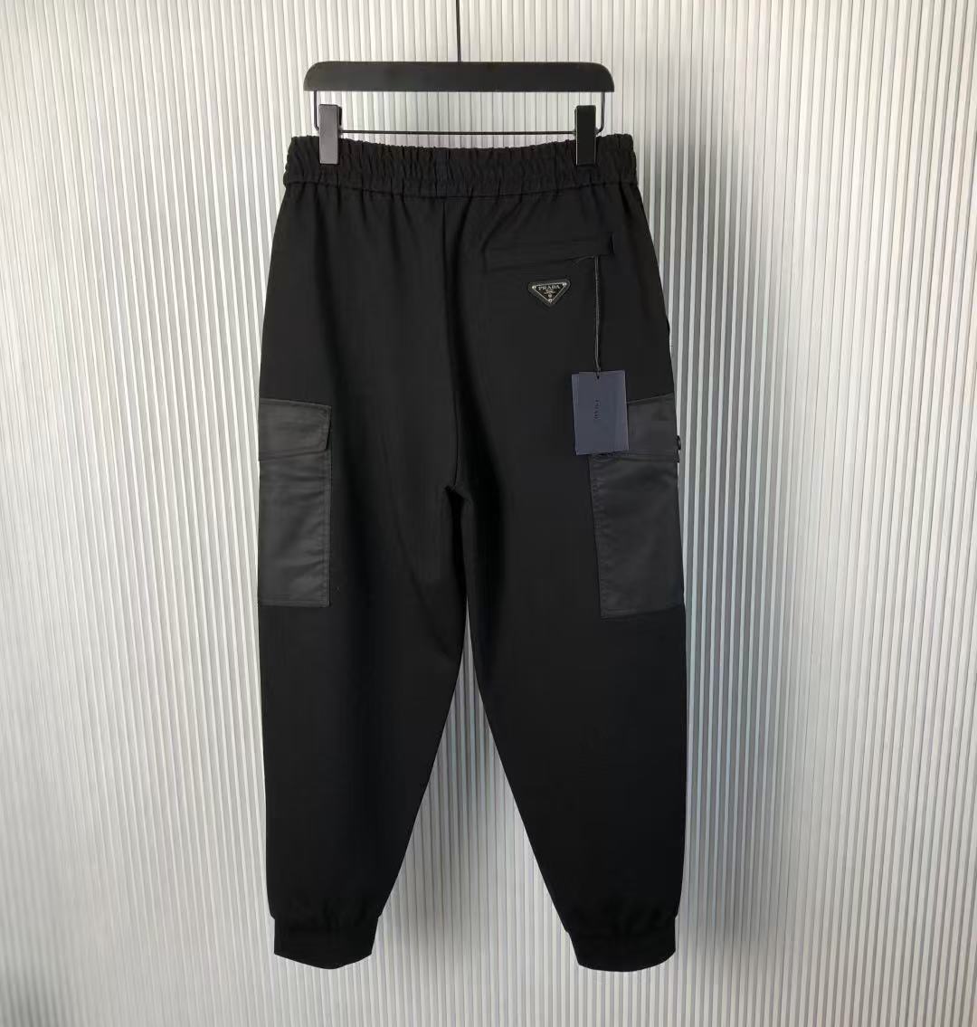 Prada Re-Nylonディテール付 コットンフリース ジョガーパンツ