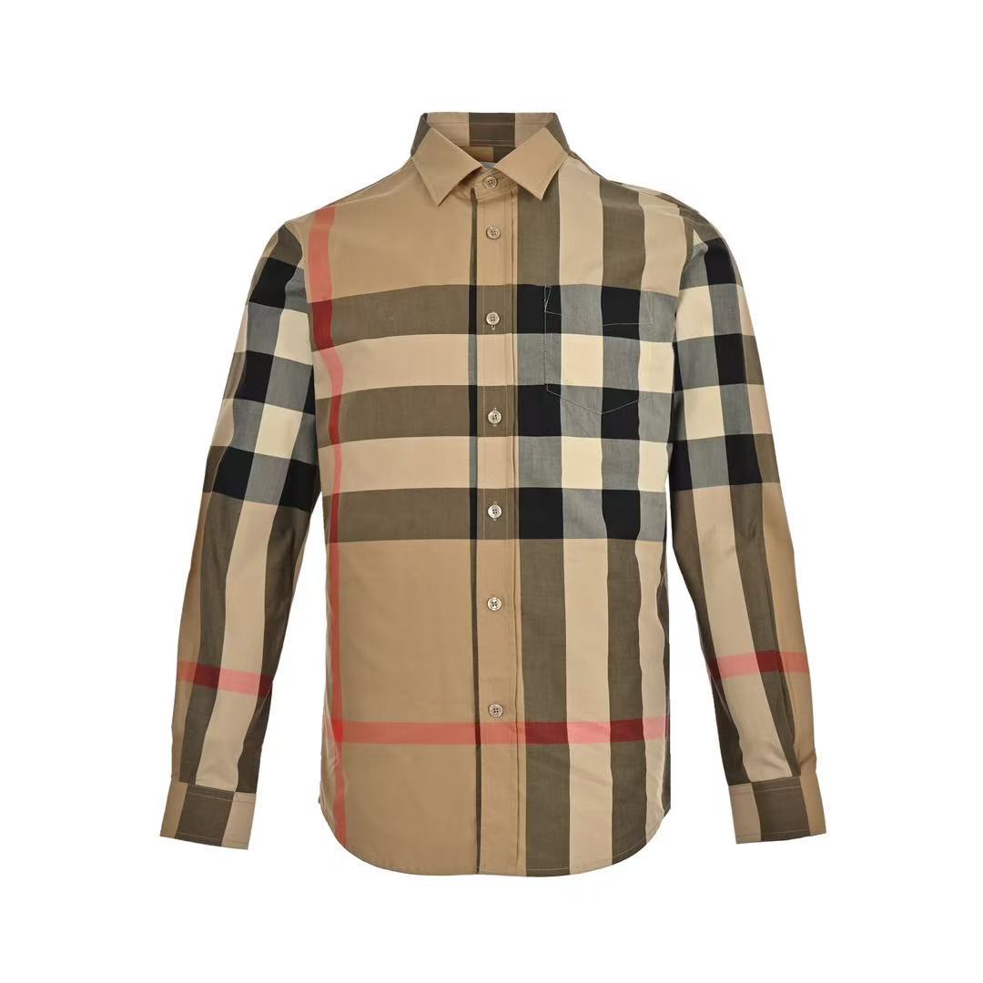 Burberry チェック コットンシャツ